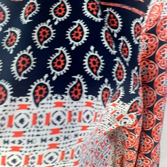 ✌️Zara Boho Paisley Tunic Dress: Eclectic Elegance with a 70's Vibe Size S - Picture 3 of 15